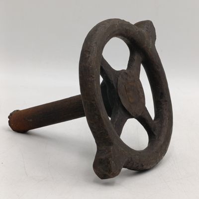 Vintage SA Railways brass boiler valve handwheel - no marking