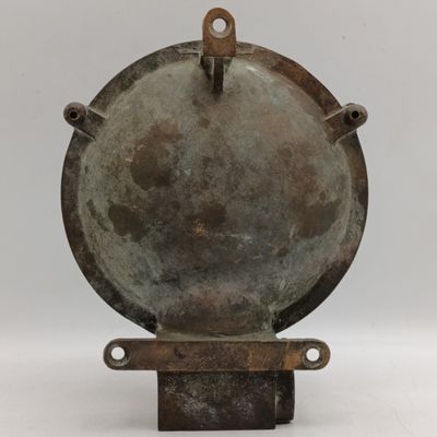 Vintage brass submarine engine room red light