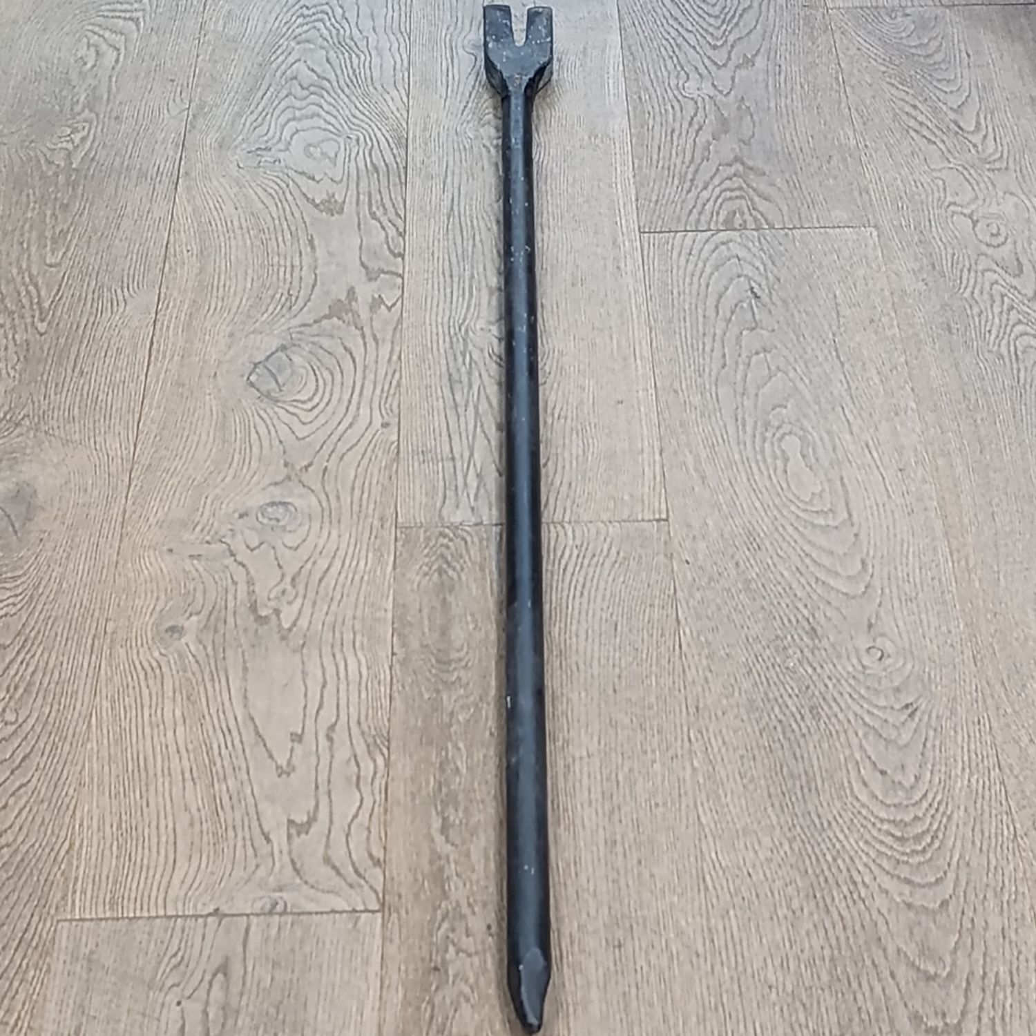 Antique SA Railways spike puller - marked SAR/SAS - length 153cm