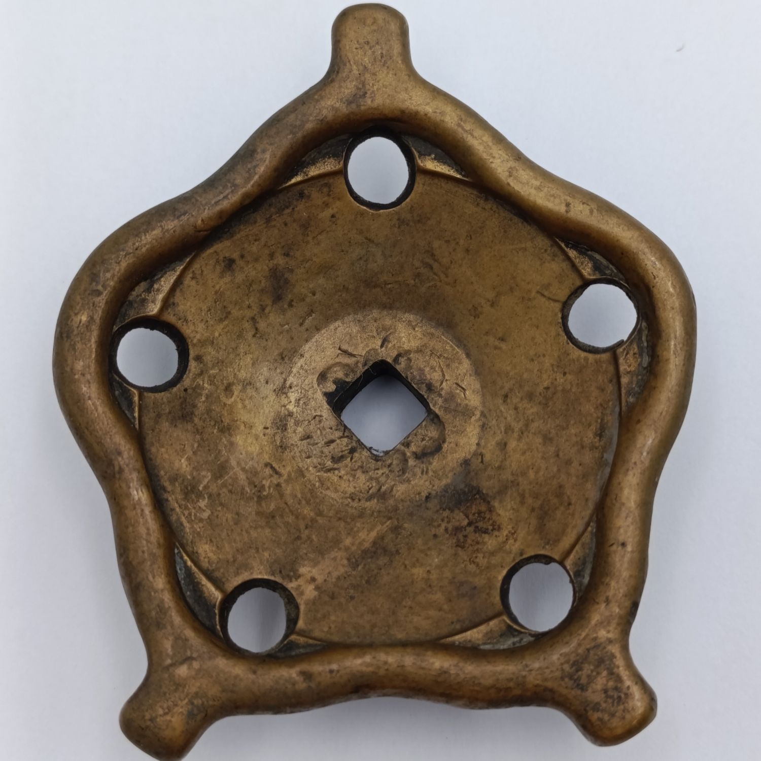 Vintage SA Railways brass valve knob