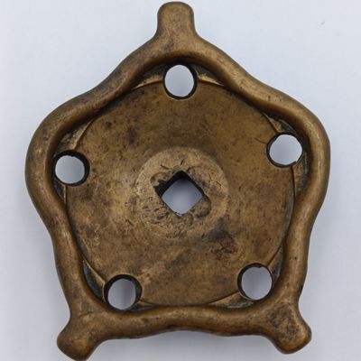 Vintage SA Railways brass valve knob