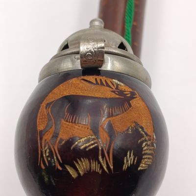 Vintage Central European-Bruyere Grarantie - Briar Wooden Hunting-style smoking pipe