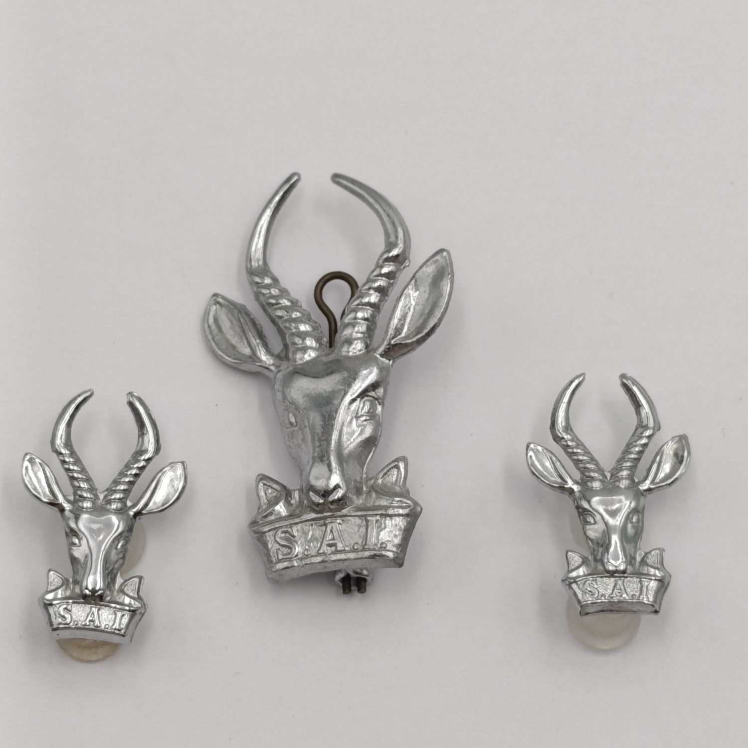 SA Infantry cap and collar badges set