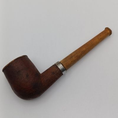 Vintage wod and metal smoking pipe