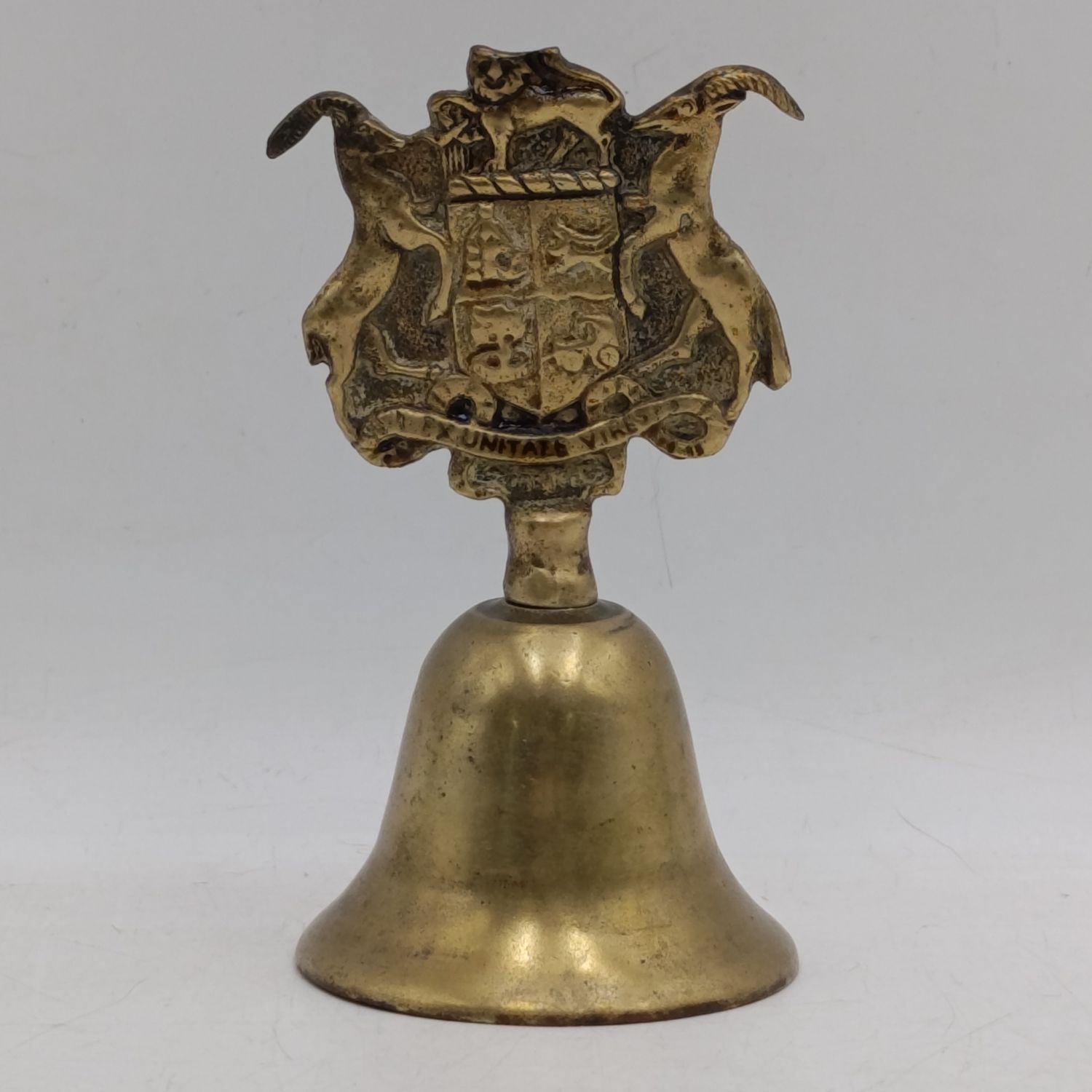 Vintage brass South Africa coat of arms brass bell
