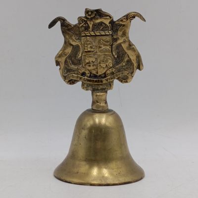 Vintage brass South Africa coat of arms brass bell