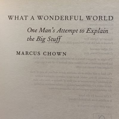 What a Wonderful World - One Man's Attempt to Explain the Big Stuff by Marcus Chown