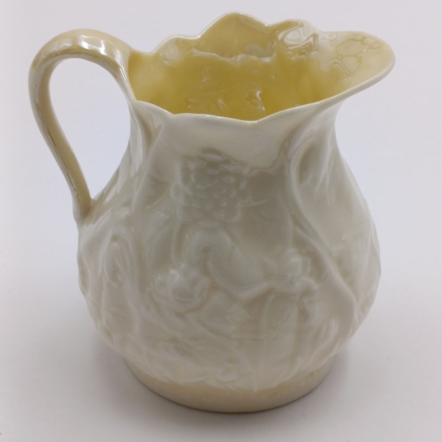Vintage Belleek Co 0857 Creamer - floral pattern