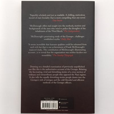 The Gestapo by Frank McDonough - The myth and reality of Hitler's Secret police (a Myth-Busting study)