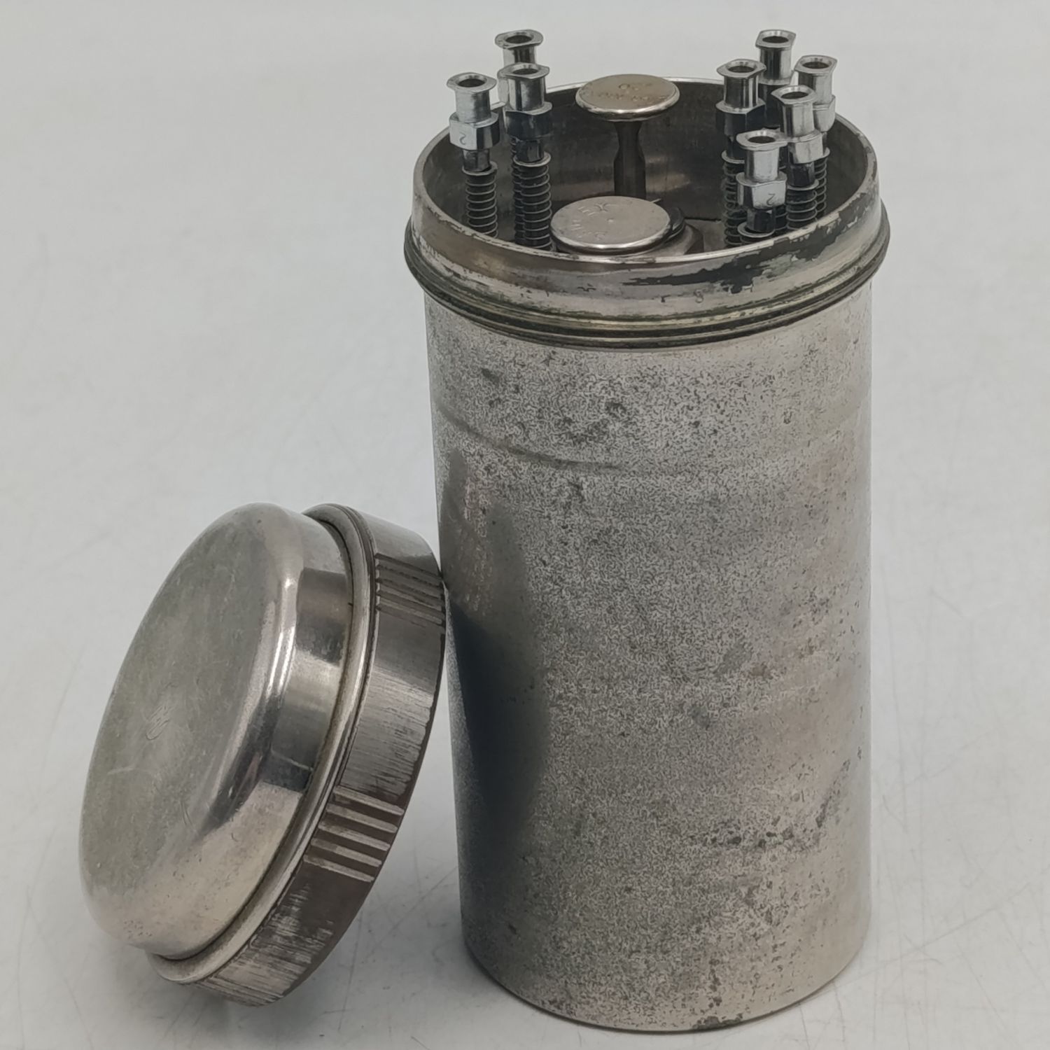 Injection Syringe and Needle kit in stainless holder