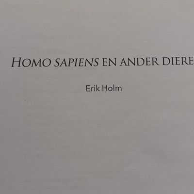 Homo Sapiens en ander diere by Erik Holm
