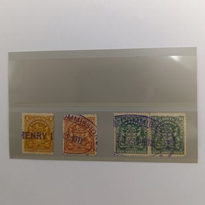 RSA Company - SACC 4,8,9 stamps -used fiscally but very scarce