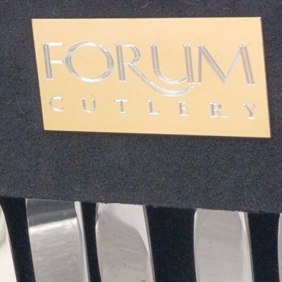 Forum Cutlery 40 piece stainless steel cutlery set in wooden case