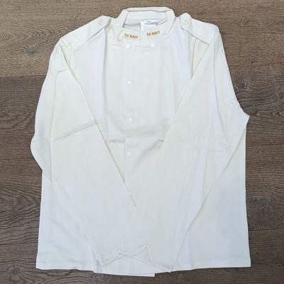 SA Navy summer dress chef's jacket - size Large