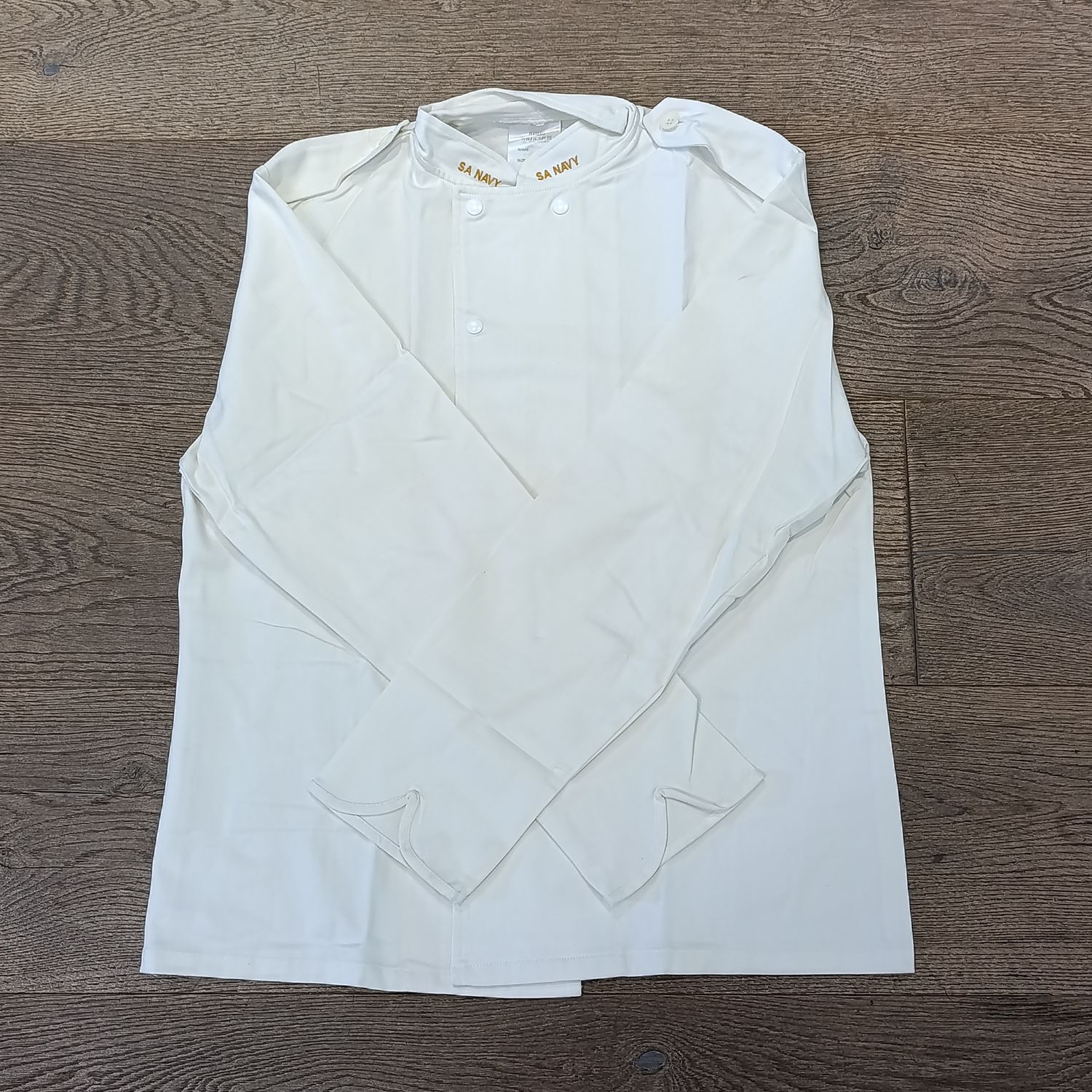 SA Navy summer dress chef's jacket - size Large