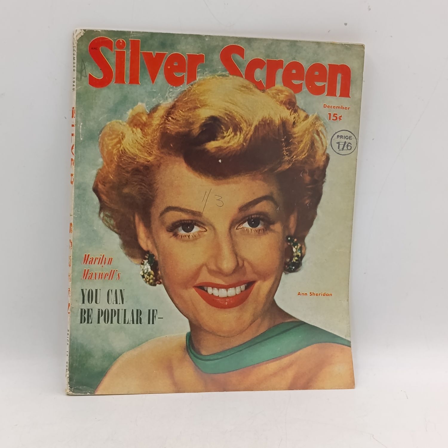 Vintage Silver Screen magazine - Ann Sheridan - December 1949
