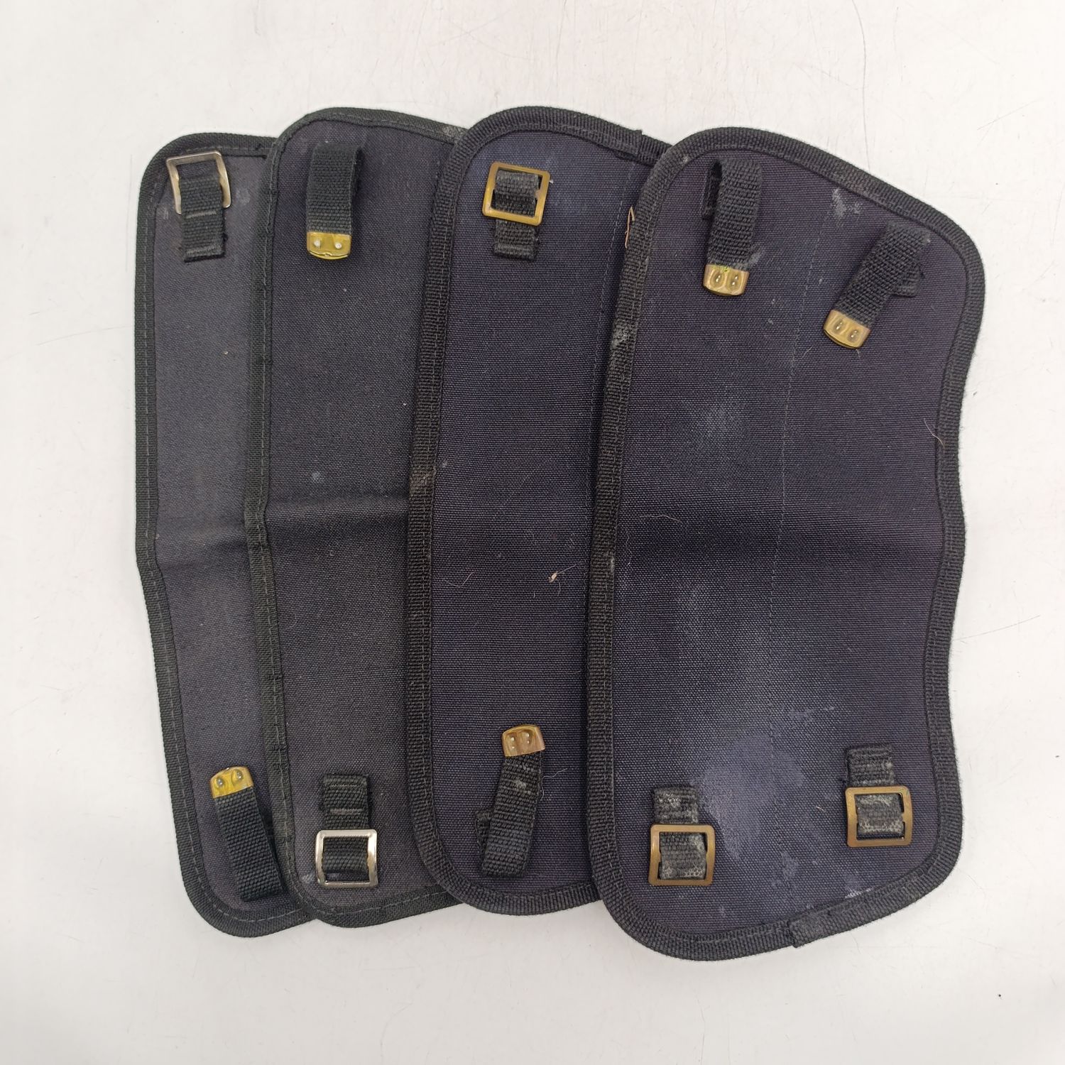 Two Pairs of SA Navy black canvas puttees - size 3 and 4