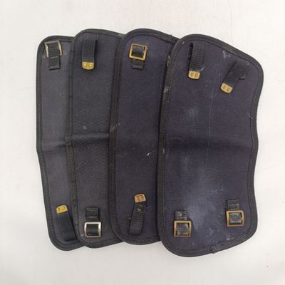 Two Pairs of SA Navy black canvas puttees - size 3 and 4