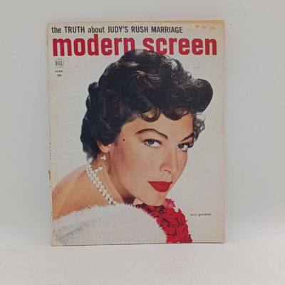 Vintage Modern Screen Magazine - Ava Gardner - September 1952