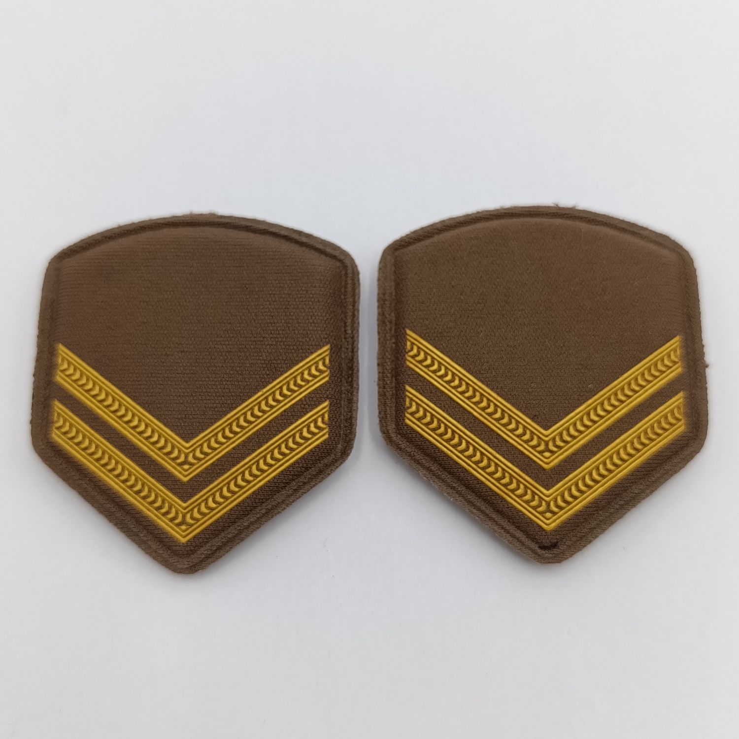 Pair of SA Army Corporal rank badges