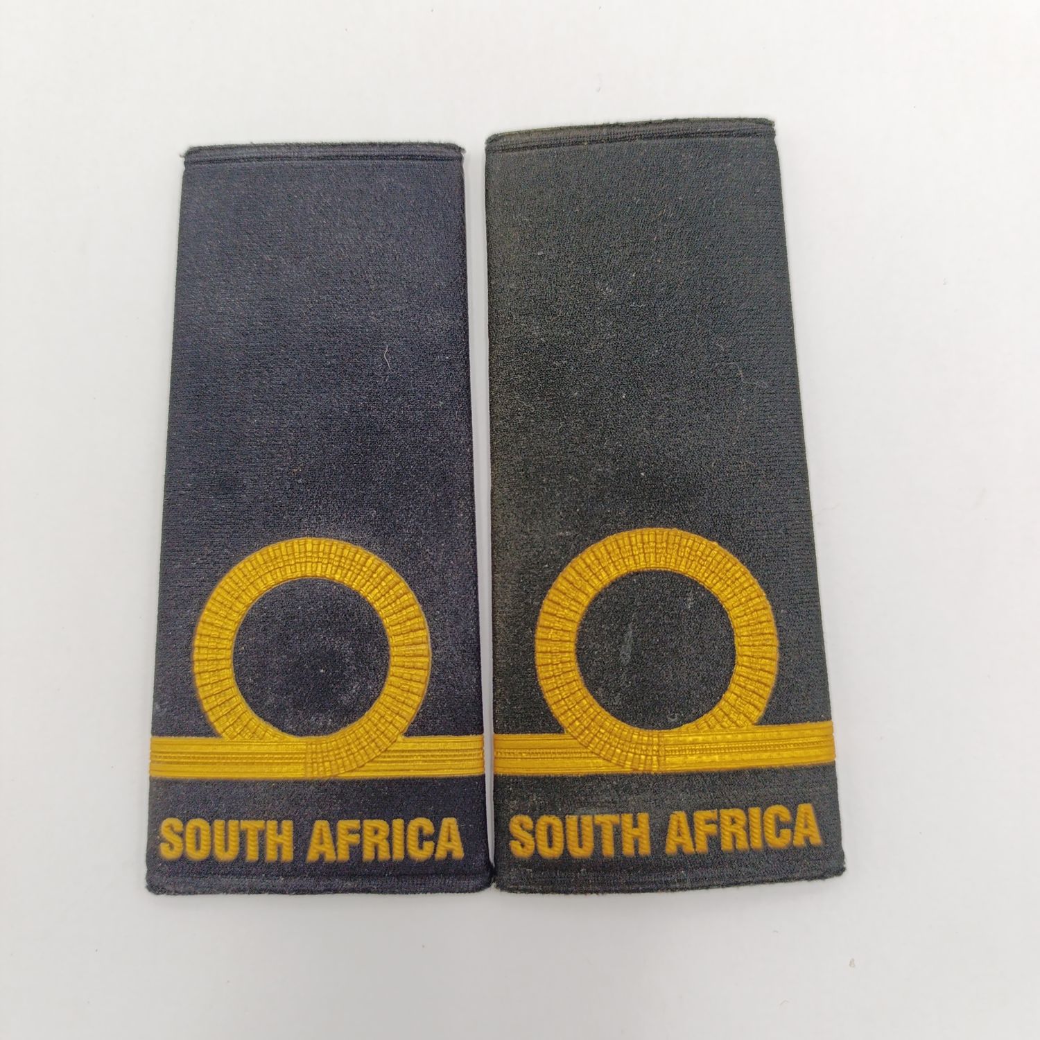 Pair of SA Navy Ensign rank epaulettes