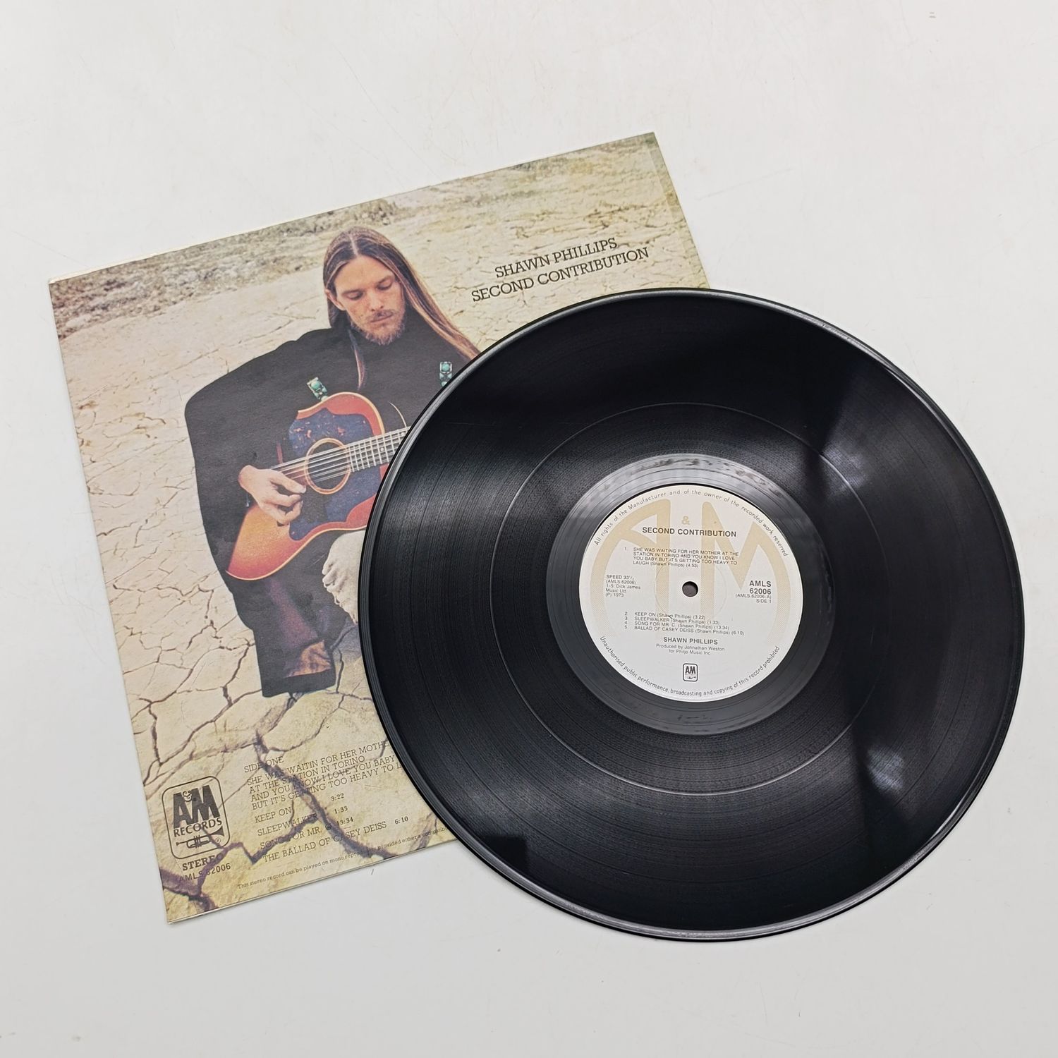 Shawn Phillips Second contribution LP vinyl records - AM records - AMLS 62006