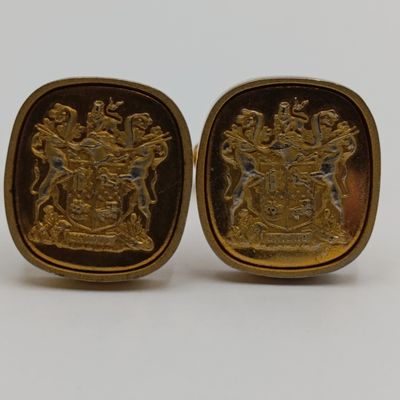 Pair of vintage South Africa cufflinks