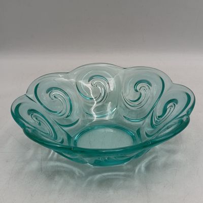 Vintage Uranium glass bowl - 25cm diameter