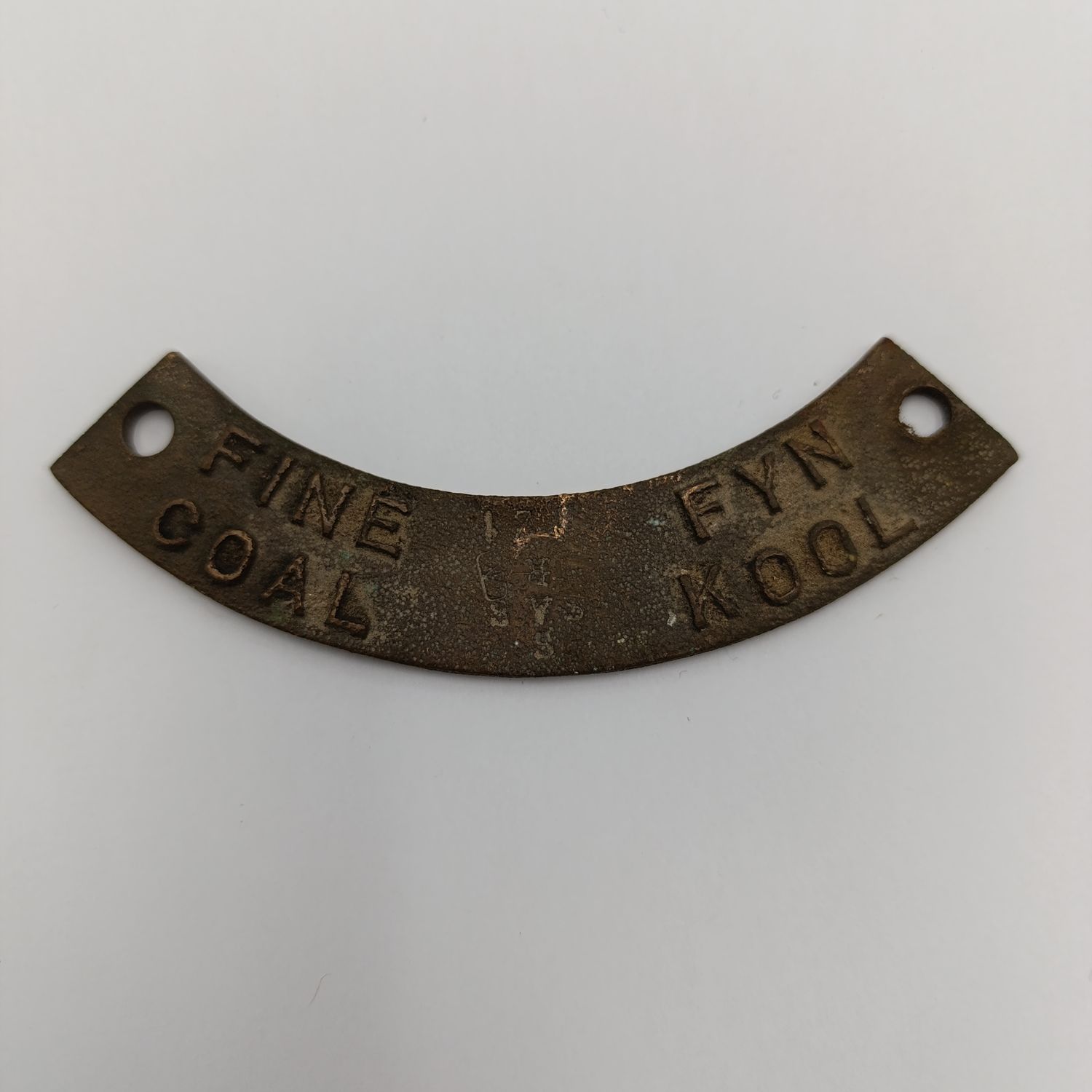 Vintage SA Railways steam train instrument panel name plate - Fine Coal