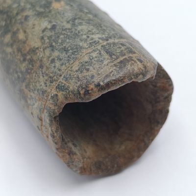 Vintage Bushman / Khoikhoi grey steatite smoking pipe