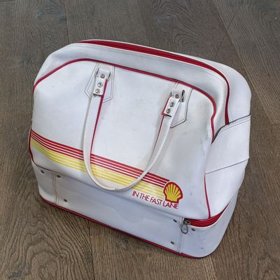 Vintage Shell ''In the fast Lane'' duffel bag
