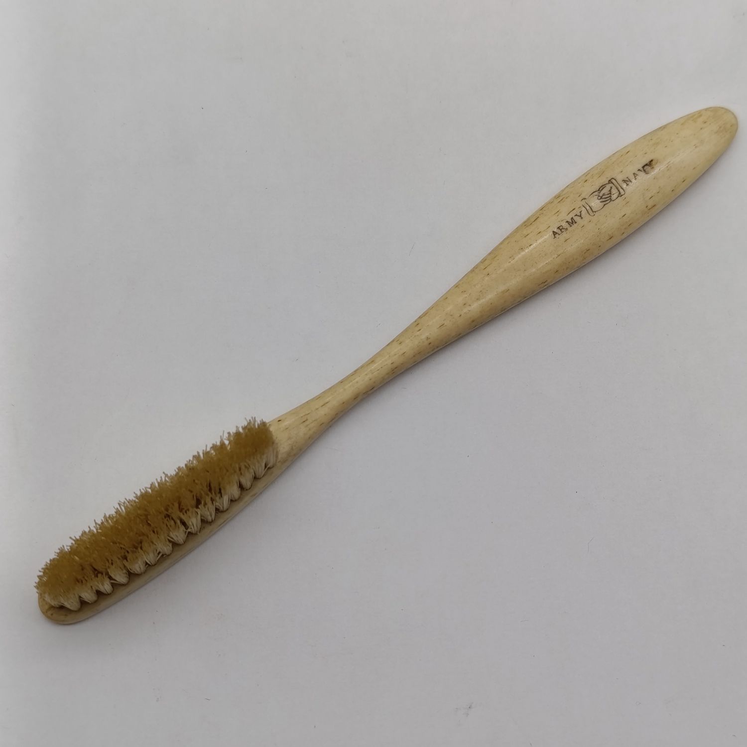 British Army/Navy issued toothbrush circa 1900 ( Boer War Period ) - Ivorene