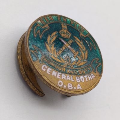 Vintage General Botha Old Boys' Association button badge