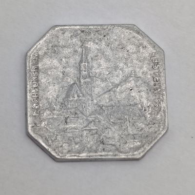 1918 City of Thann emergency money 10 Coutimes - France