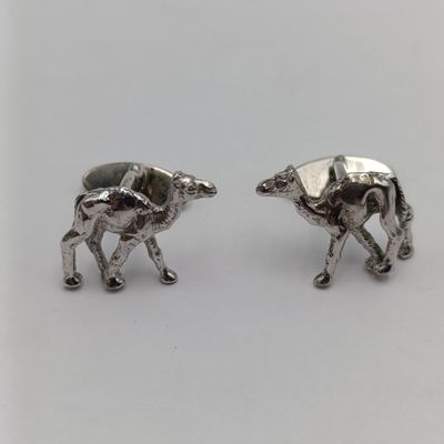 Pair of Patrick Marros sterling sivler camel cufflinks