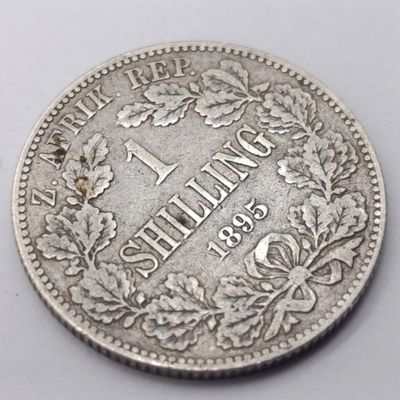 ZAR 1895 Paul Kruger shilling