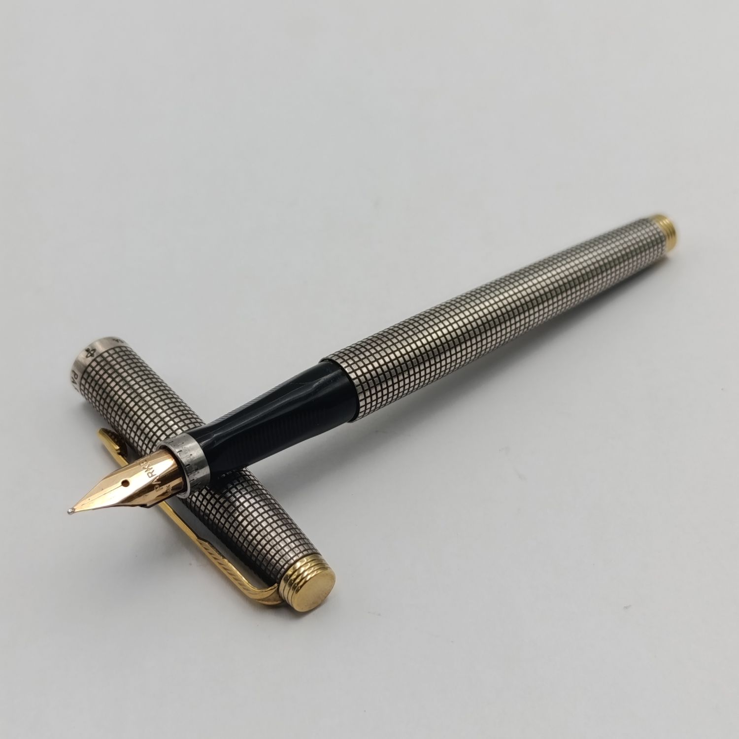 Sterling silver Parker foundation pen with 14kt gold nib