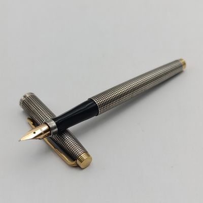Sterling silver Parker foundation pen with 14kt gold nib