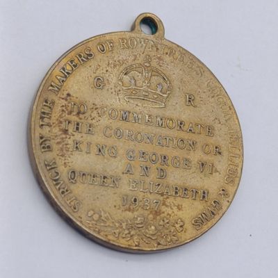George 6 crowning medallion 1937