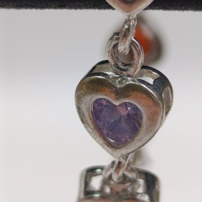 Sterling Silver bracelate with 11 semi precious stones