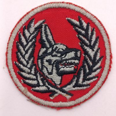 SA Army dog instructor cloth badge