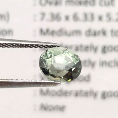 Oval mixed Natural Spinet of 1,826ct with GEMLAB certificate