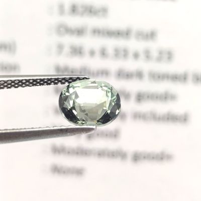 Oval mixed Natural Spinel of 1,826ct with GEMLAB certificate