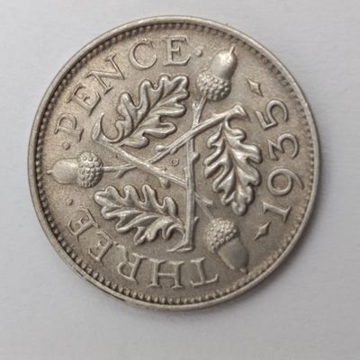 Great Britian 1935 three pence AU