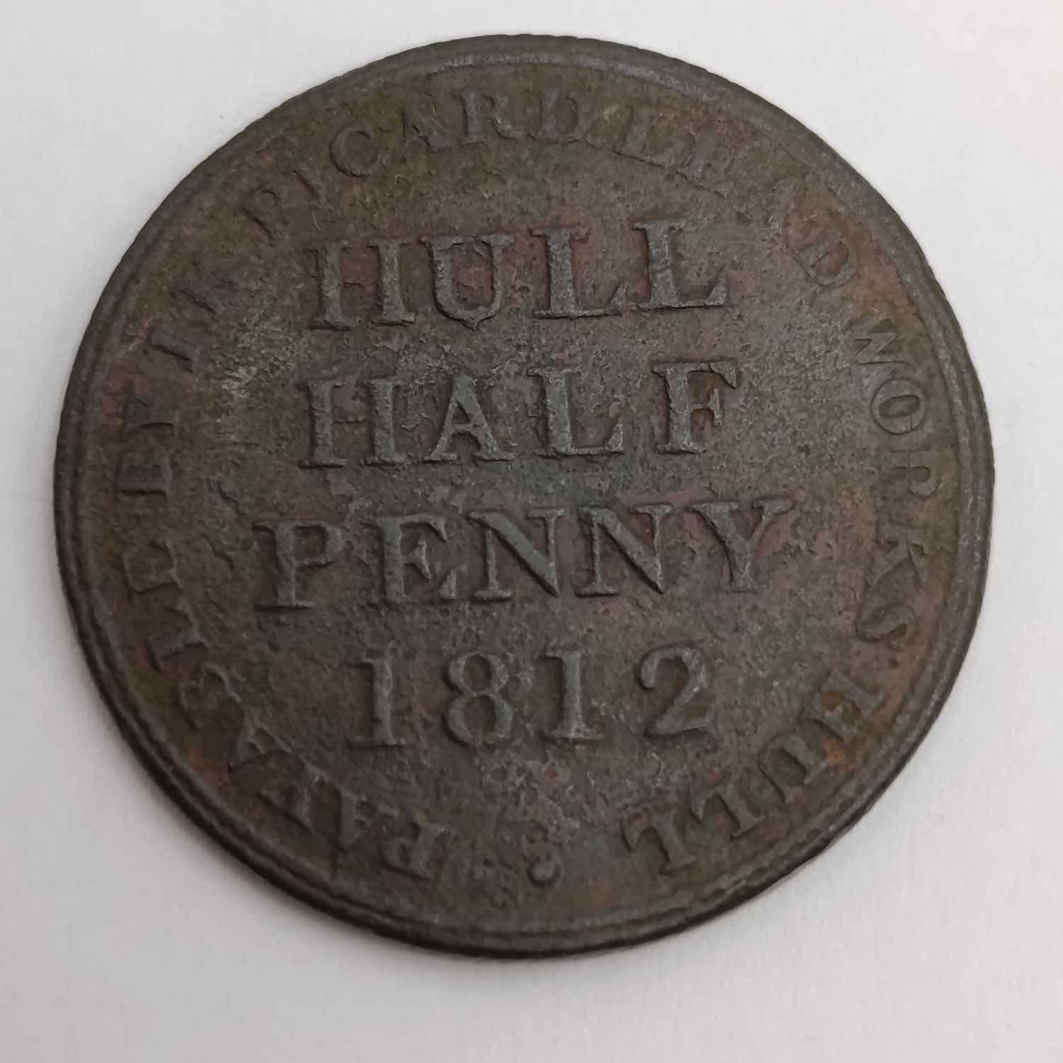 Great Britain Yorkshire Hull Half penny 1812