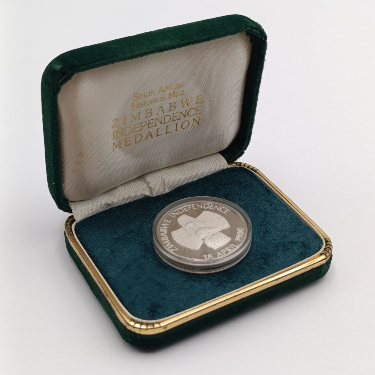 1980 Zimbabwe Independence proof medallion