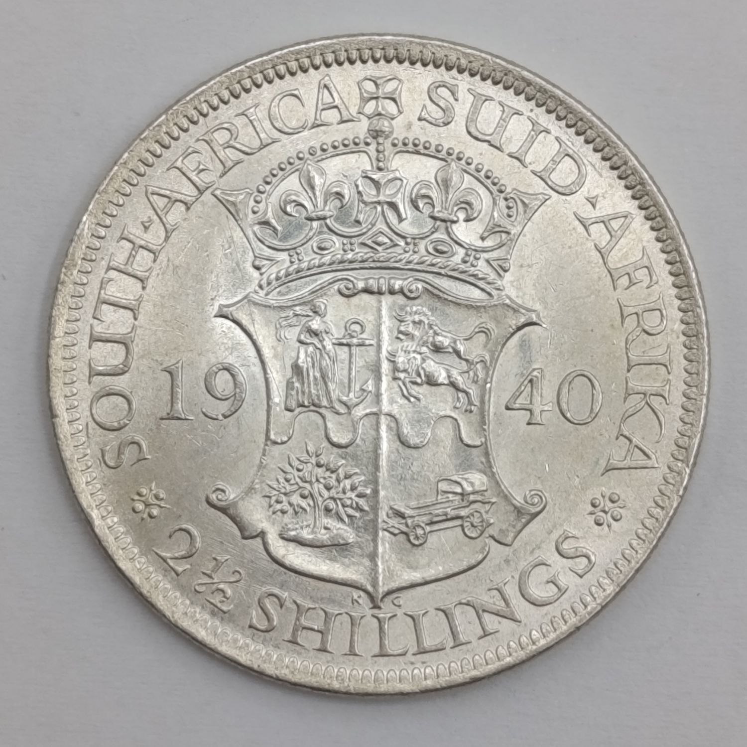 South Africa 1940 hlaf crown - Brilliant uncirculated