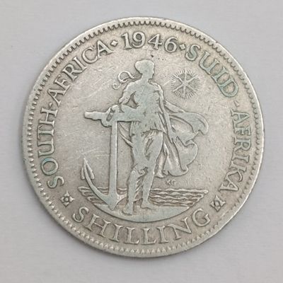 South Africa 1946 Shilling -  scarce with low mintage
