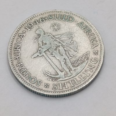 South Africa 1946 Shilling -  scarce with low mintage