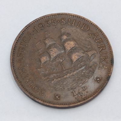 South Africa 1935 Half Penny  - XF